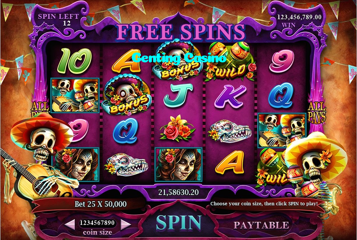 Genting Casino casino presented on mobile device in Pakistan with slots and live games