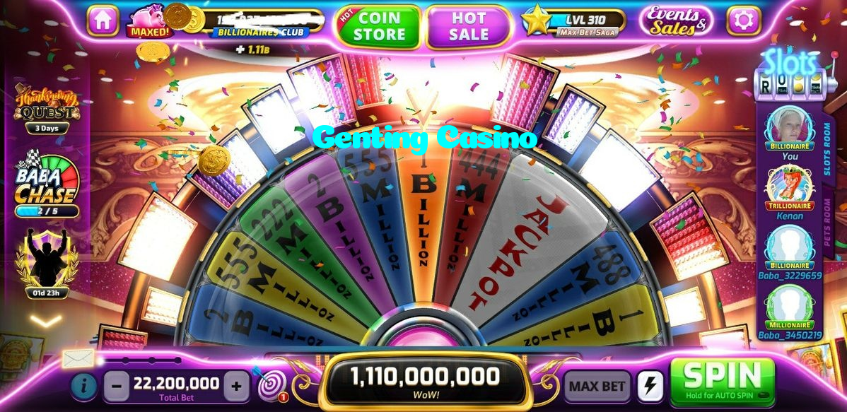 Genting Casino casino presented on mobile device in Pakistan with slots and live games